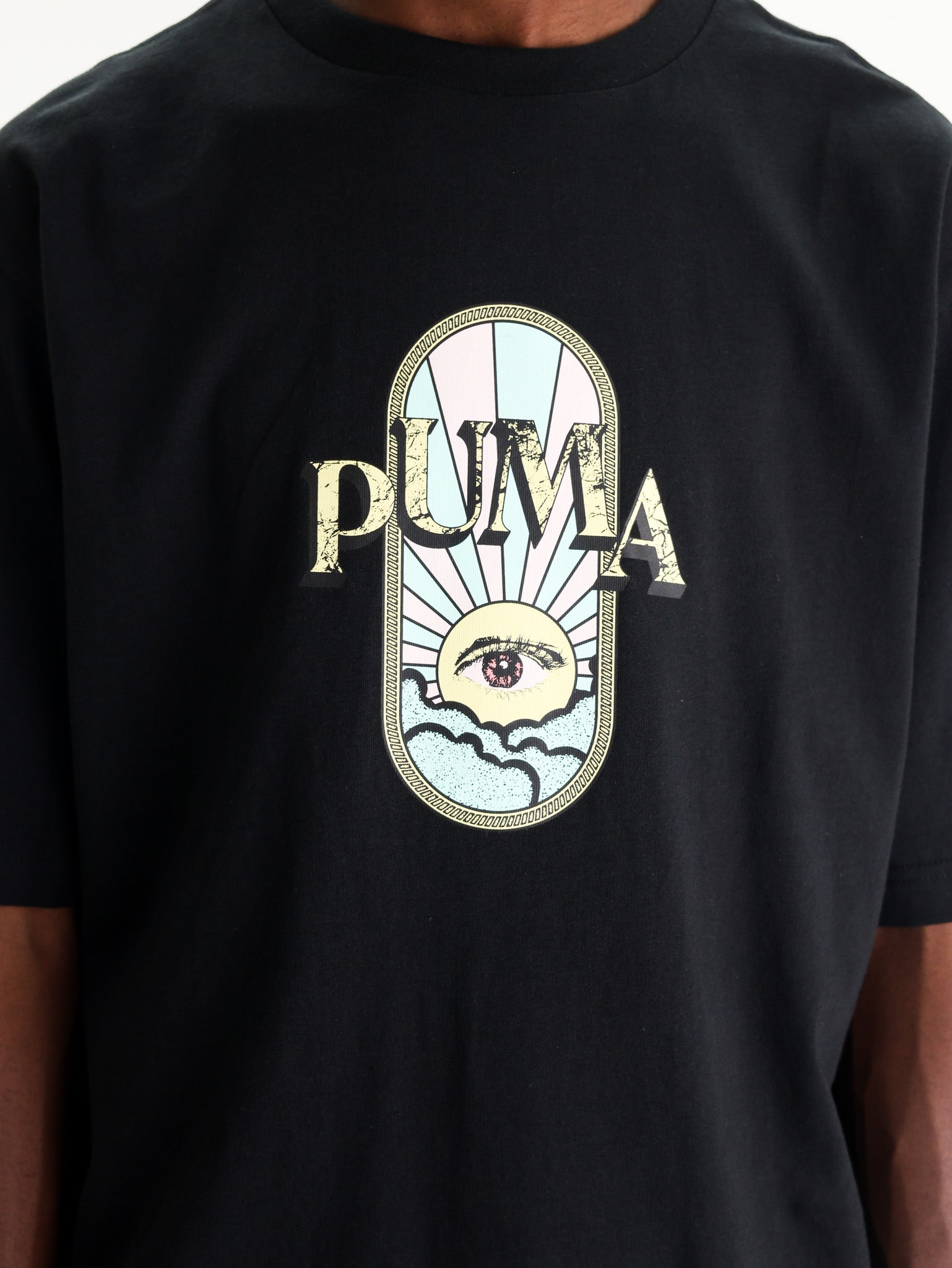 Puma T-Shirt Graphic FEST Boxy Black